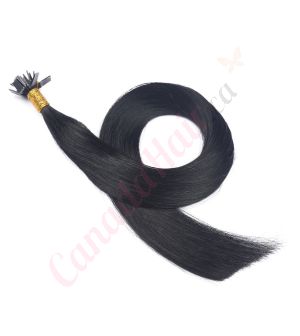 fusion hair extensions canadahair	Jet black #1