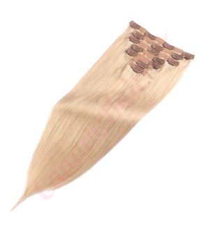  Sandy Blonde Clip-ins Human Hair