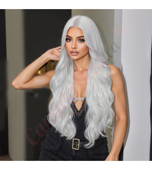 SWFT8003-2PL28 Silver White Synthetic Layered Wig [FINAL SALE]