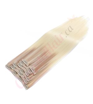 Ombre Light Blonde Clip-ins Synthetic Hair [FINAL SALE] 