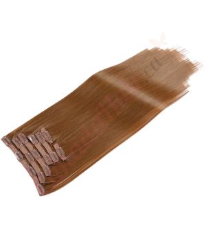 Light Brown #8 Clip-ins Synthetic Hair [FINAL SALE]