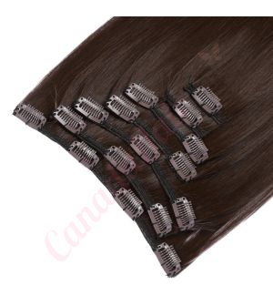 canada hair clip in extensions Chocolate Brown (#4) 