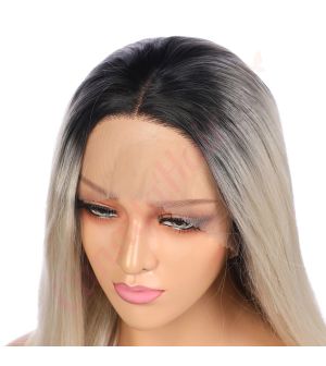 G1611030 - Long Ombre Blonde Synthetic Hair Wig [Final Sale]