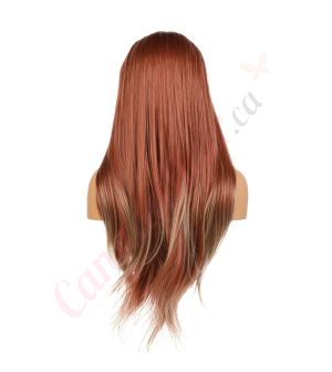 G1901658C-v2 - Long Auburn Synthetic Hair Wig  [FINAL SALE]
