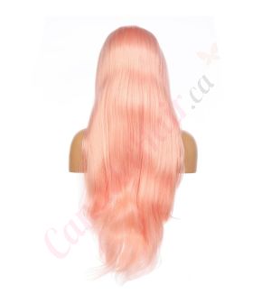 G170728026-v2 - Long Pink Synthetic Hair Wig  [FINAL SALE]