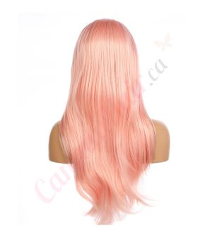 G170728020-v2 - Long Pink Synthetic Hair Wig [FINAL SALE]