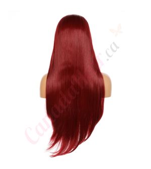 G1904785-v2 - Long Red Synthetic Hair Wig  [FINAL SALE]