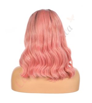 G1904787-v2 - Short Pink Synthetic Hair Wig [FINAL SALE]