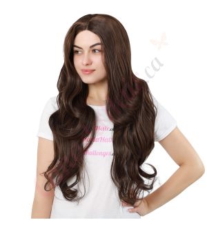 G1611224C-v4 - Long Brunette Synthetic Hair Wig  [FINAL SALE]