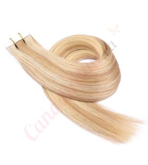 Honey Brown & Ash Blonde #12/24 Tape-ins Remy Hair