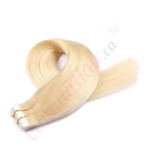 Blonde #60 Tape-ins Remy Hair
