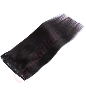 Black / Brown #1b Clip-in Volumizer - Human Hair