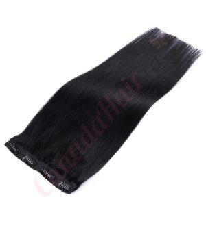 Jet Black #1 Clip-in Volumizer - Human Hair