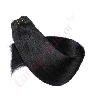 sew-in hair extensions canadahair	Jet black #1