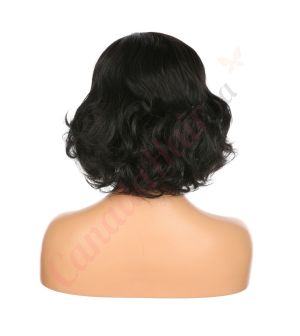 DM1707477-v4 - Short Black Synthetic Hair Wig  [FINAL SALE]
