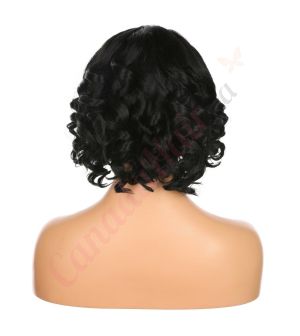 DM1707532-v4 - Short Black Synthetic Hair Wig  [FINAL SALE]