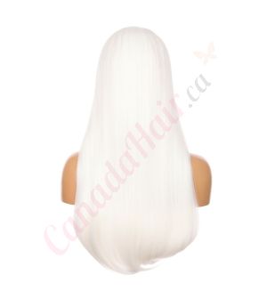 DM1707545-v4 - Long White Synthetic Hair Wig With Bangs [FINAL SALE]