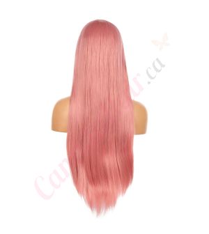 DM1808645-v4 - Long Pink Synthetic Hair Wig With Bangs [FINAL SALE]