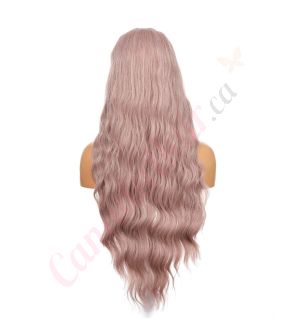 DM1808646-v4 - Long Pastel Pink Synthetic Hair Wig With Bangs [FINAL SALE]