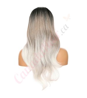 DM2031291-v4 - Long Ombre White Blonde Synthetic Hair Wig  [FINAL SALE]