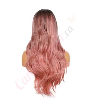 DM2031326-v4 - Long Pastel Pink Ombre Synthetic Hair Wig  [FINAL SALE]