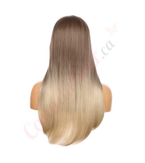DM2031328-v4 - Long Ombre Brown Blonde  Synthetic Hair Wig [FINAL SALE]