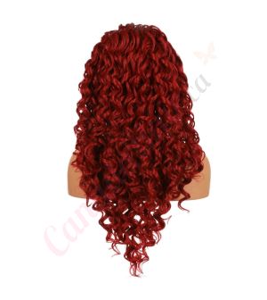 G1611002C-v3 - Long Red Synthetic Hair Wig  [FINAL SALE]