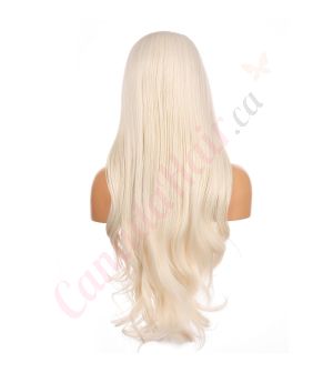 G1611007C-v3 - Long Grey White Synthetic Hair Wig [FINAL SALE]