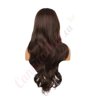 G1611224C-v3 - Long Brunette Brown Synthetic Hair Wig  [FINAL SALE]