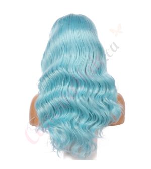 Amelia - Long Blue Synthetic Hair Wig [Final Sale]