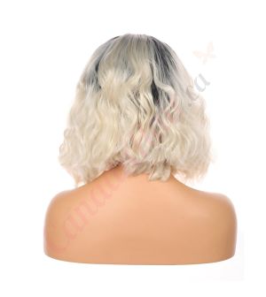 Madison - Short Ombre Blonde Synthetic Hair Wig [Final Sale]