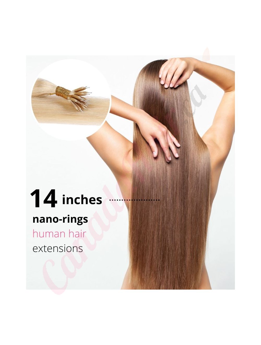 Remy hair extensions 14 inch top
