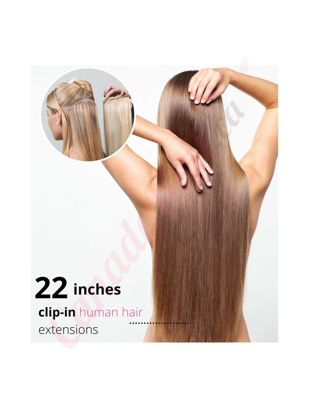 Human hair extensions with clips hot sale