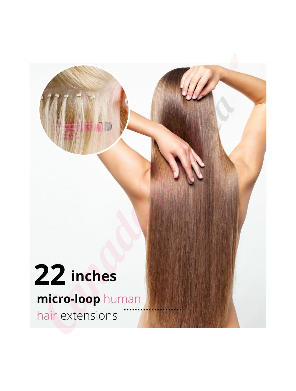 Human hair extensions micro link hot sale