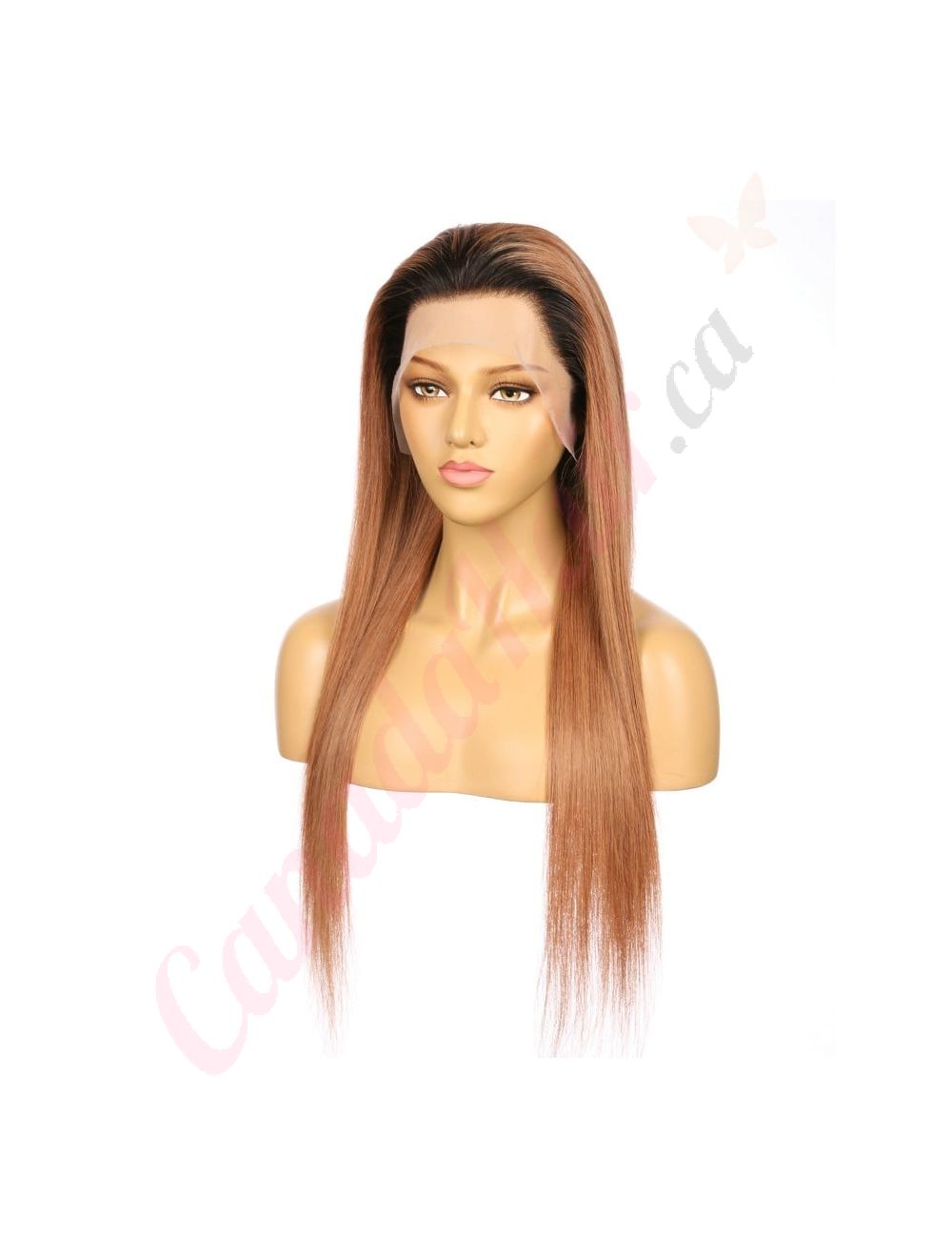 22 1bt 33 Ombre Copper Brown Remy Human Hair Long Wig 22inch Canada Hair