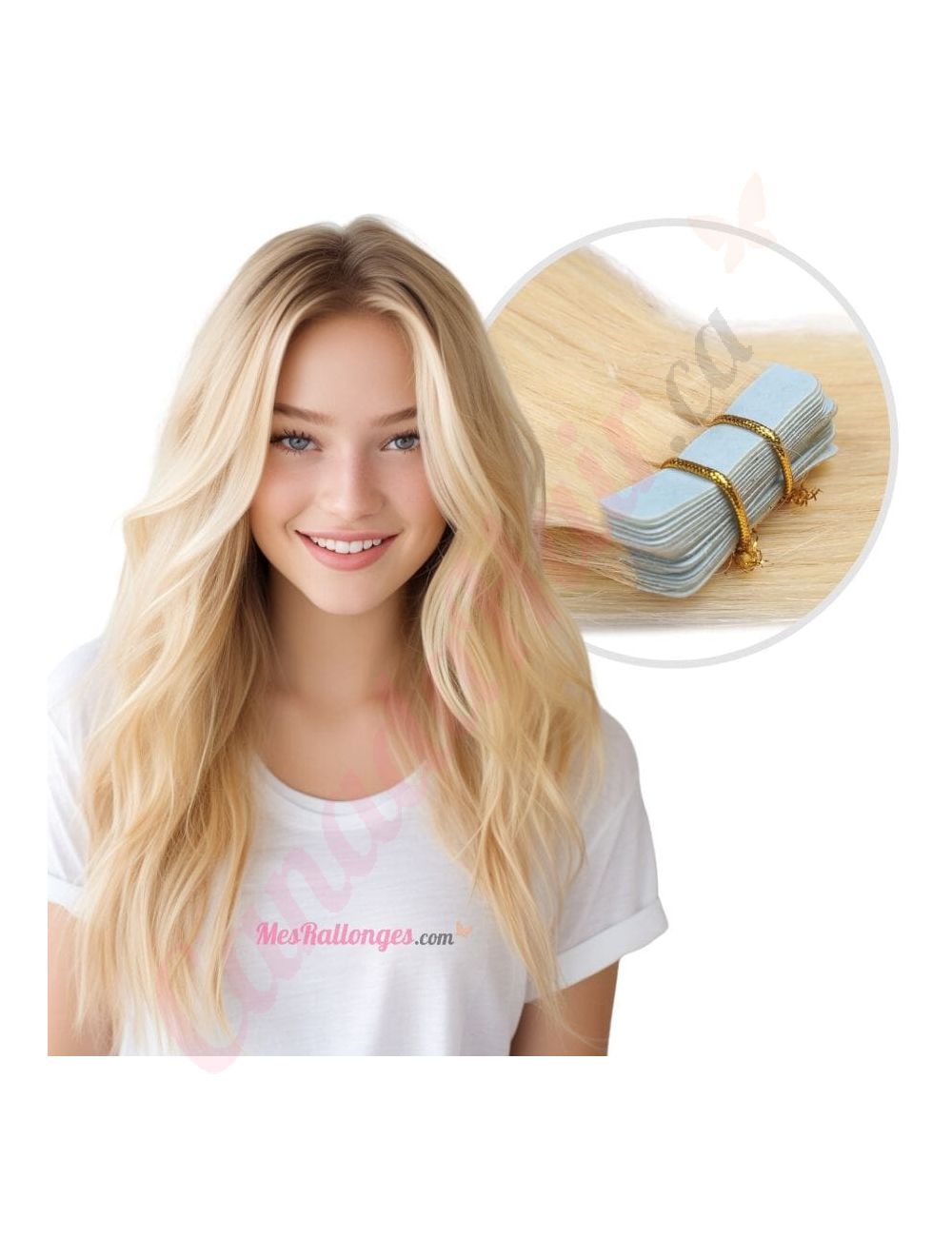 Hair extensions tape in human hair outlet