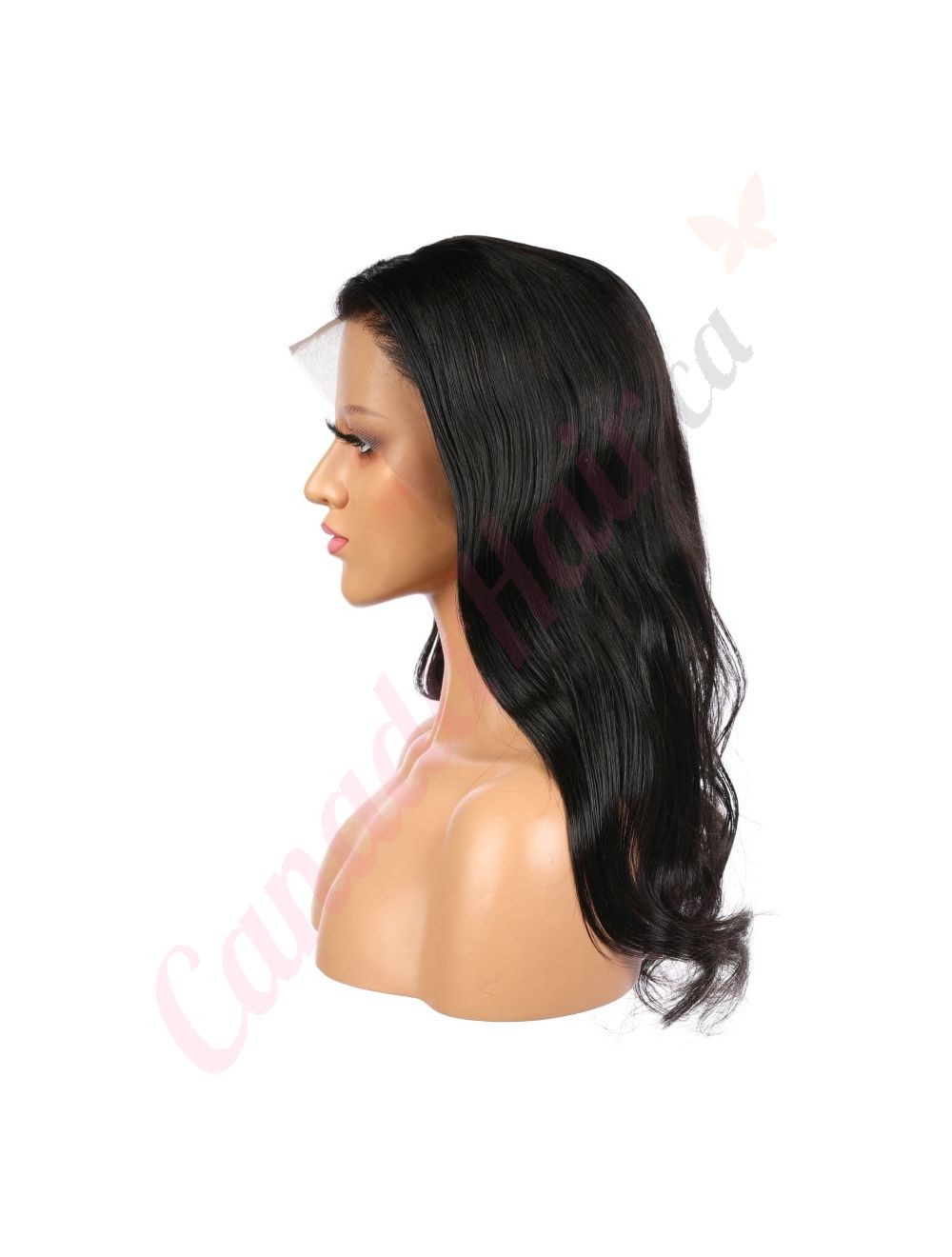 Camila Long Natural Black 1b Remy Human Hair Wig 18 Inches