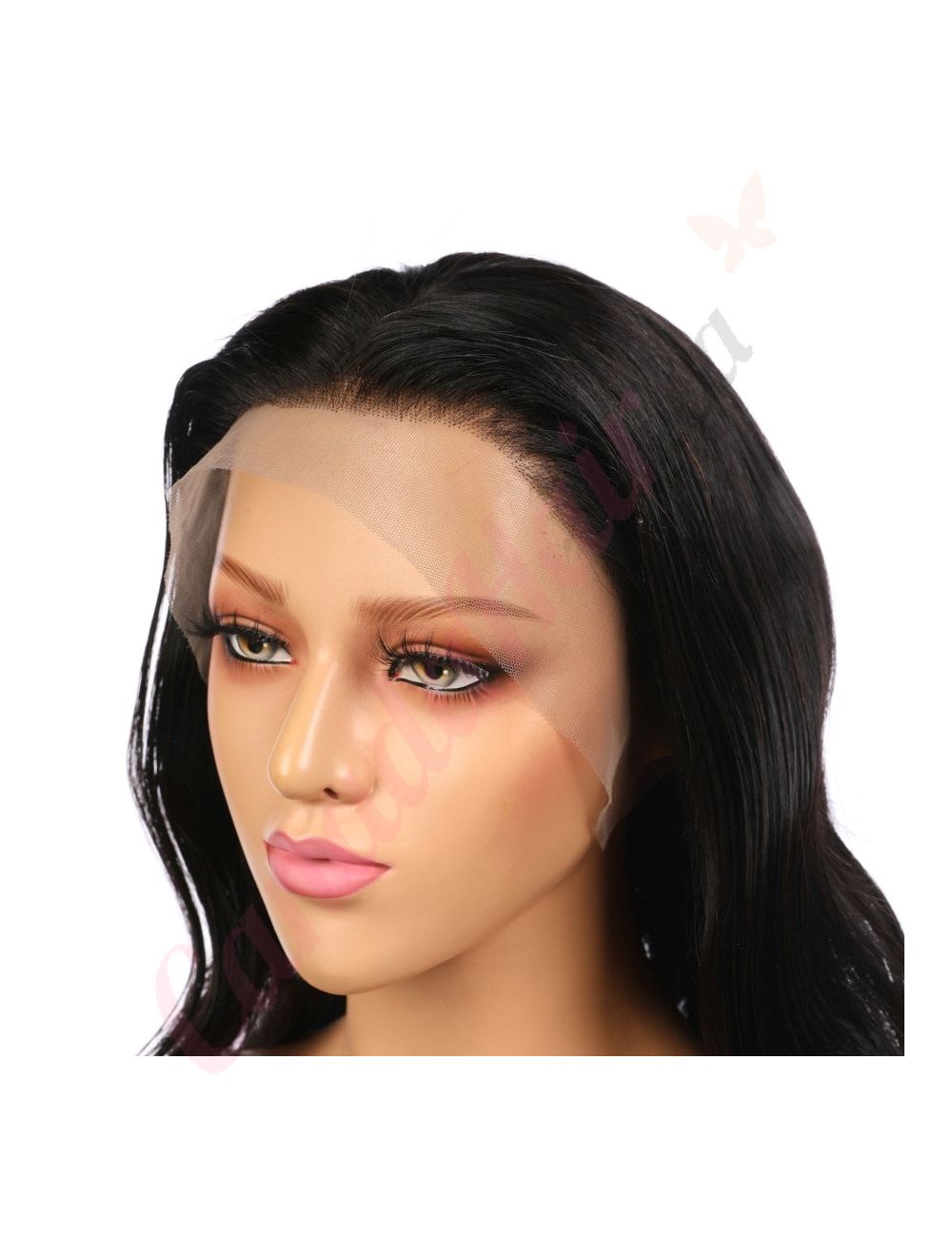 Black remy human hair wigs hot sale