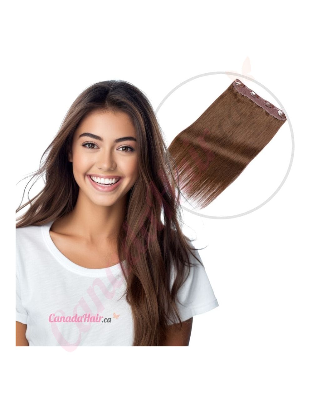 Wire Extensions Chocolate Brown 100 Real Human Hair 14 inches