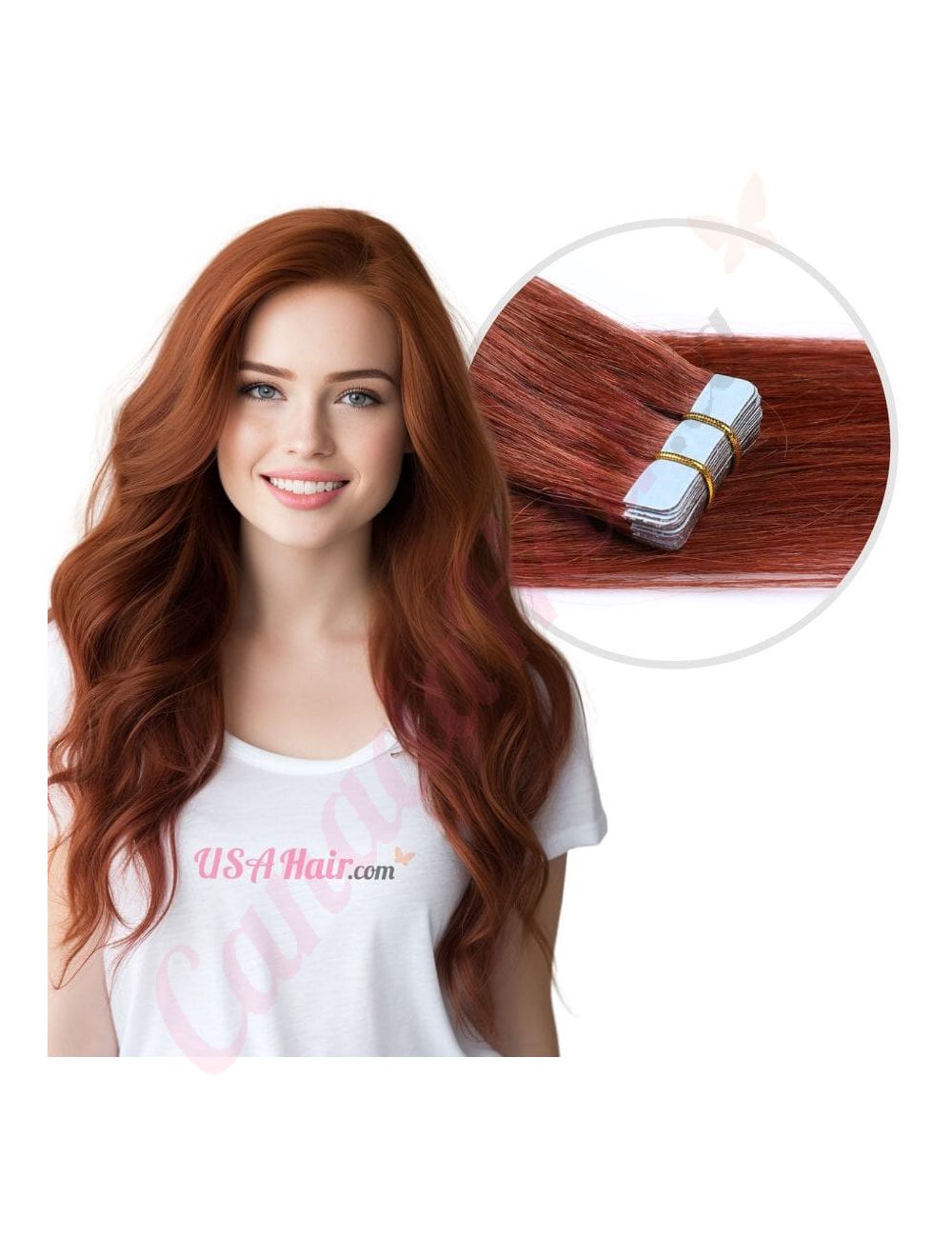 Hair extensions auburn red new arrivals