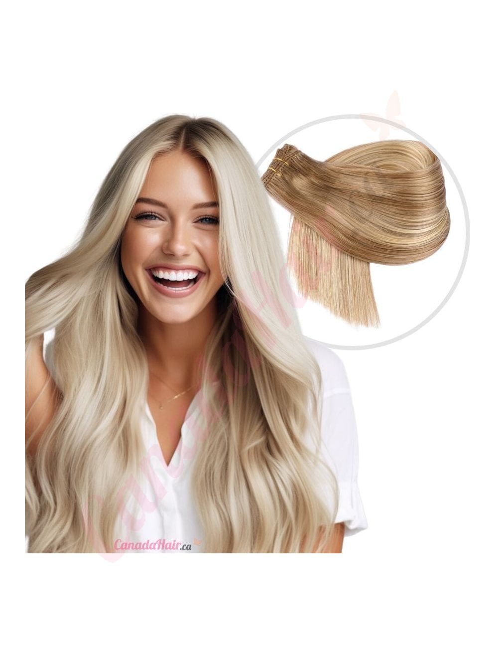 Human hair extensions sew in hot sale