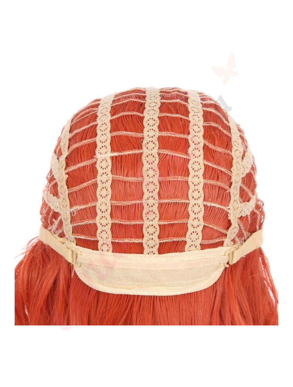 DM1810688-v4 Orange Red Short Synthetic Hair Wig with Bang [Final