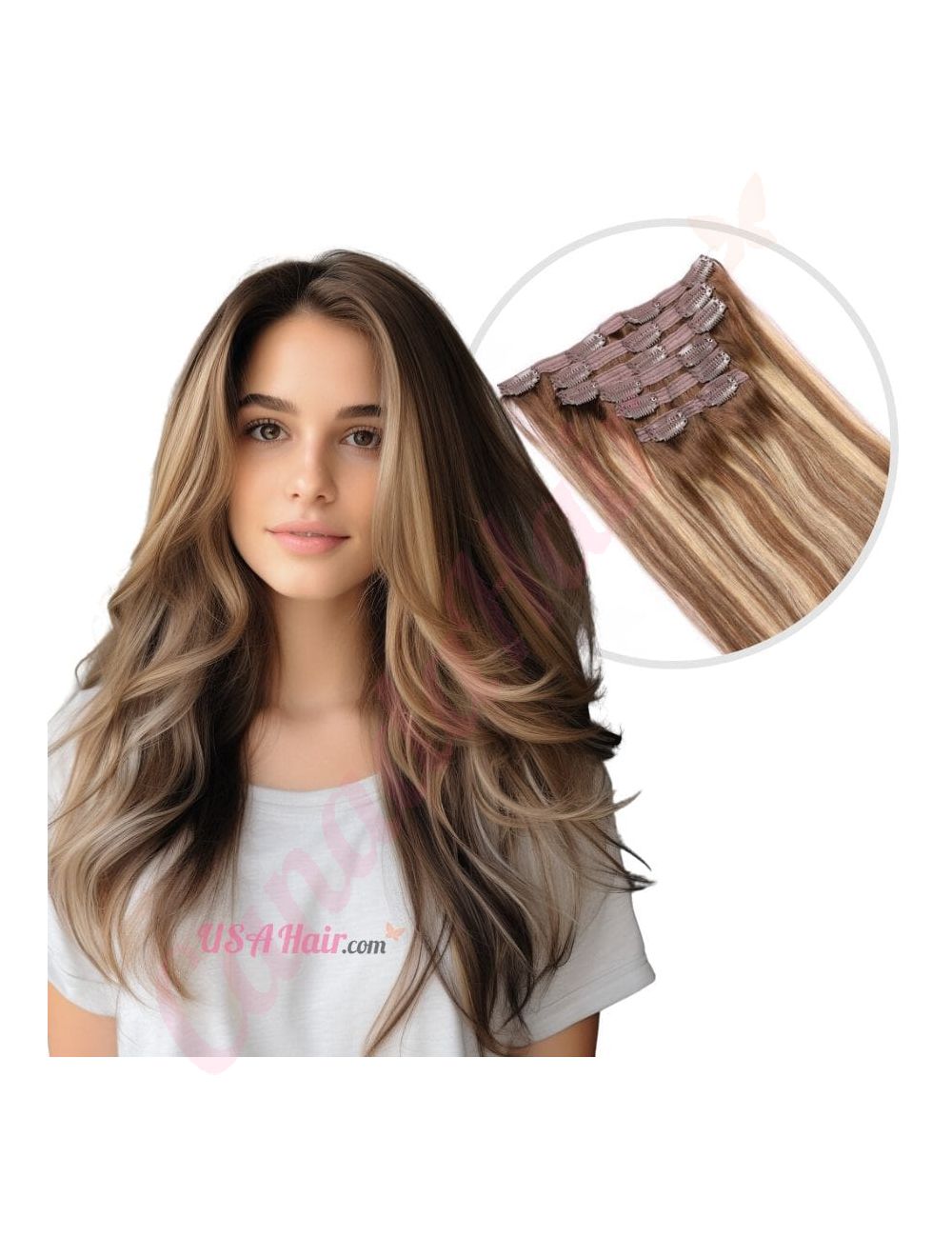 Hair extensions clip on shop