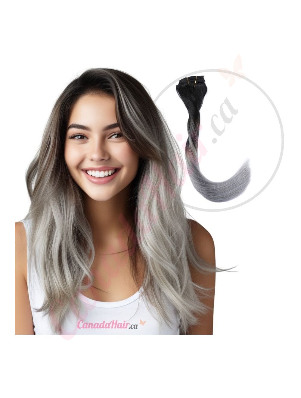 Curly weave grey shop