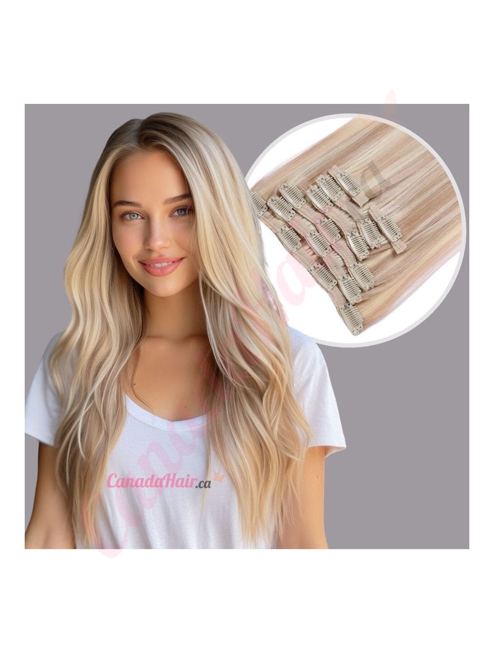 Blonde ombre synthetic wig 2025