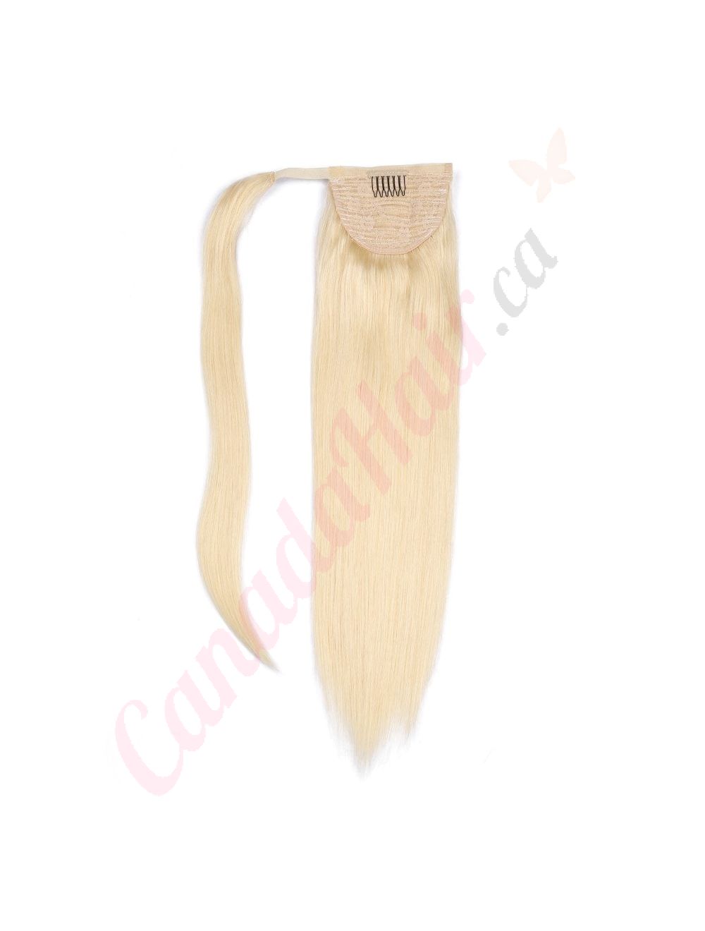 Ponytail Extensions Bleach Blonde 100 Real Human Hair 14 inches Canada Hair