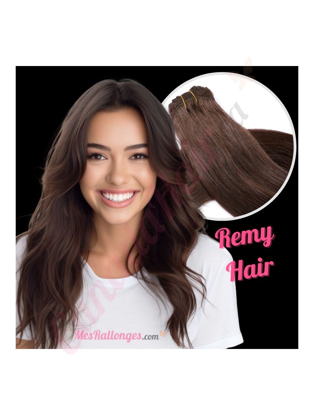 Dark Brown 2 Sew ins Remy Hair