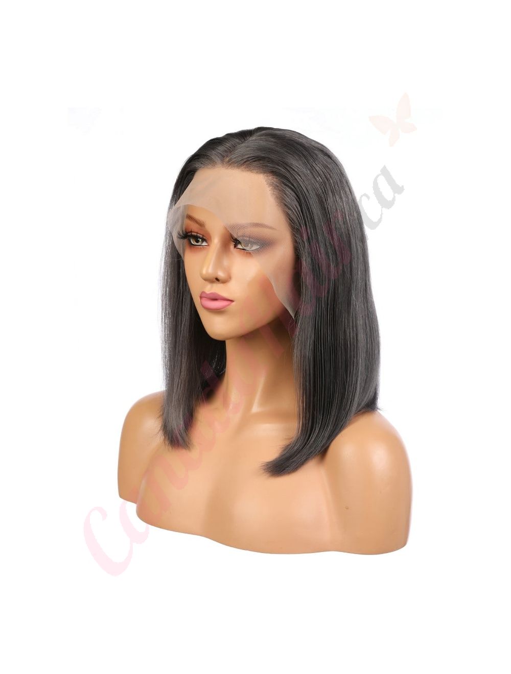 Black remy human hair wigs hot sale
