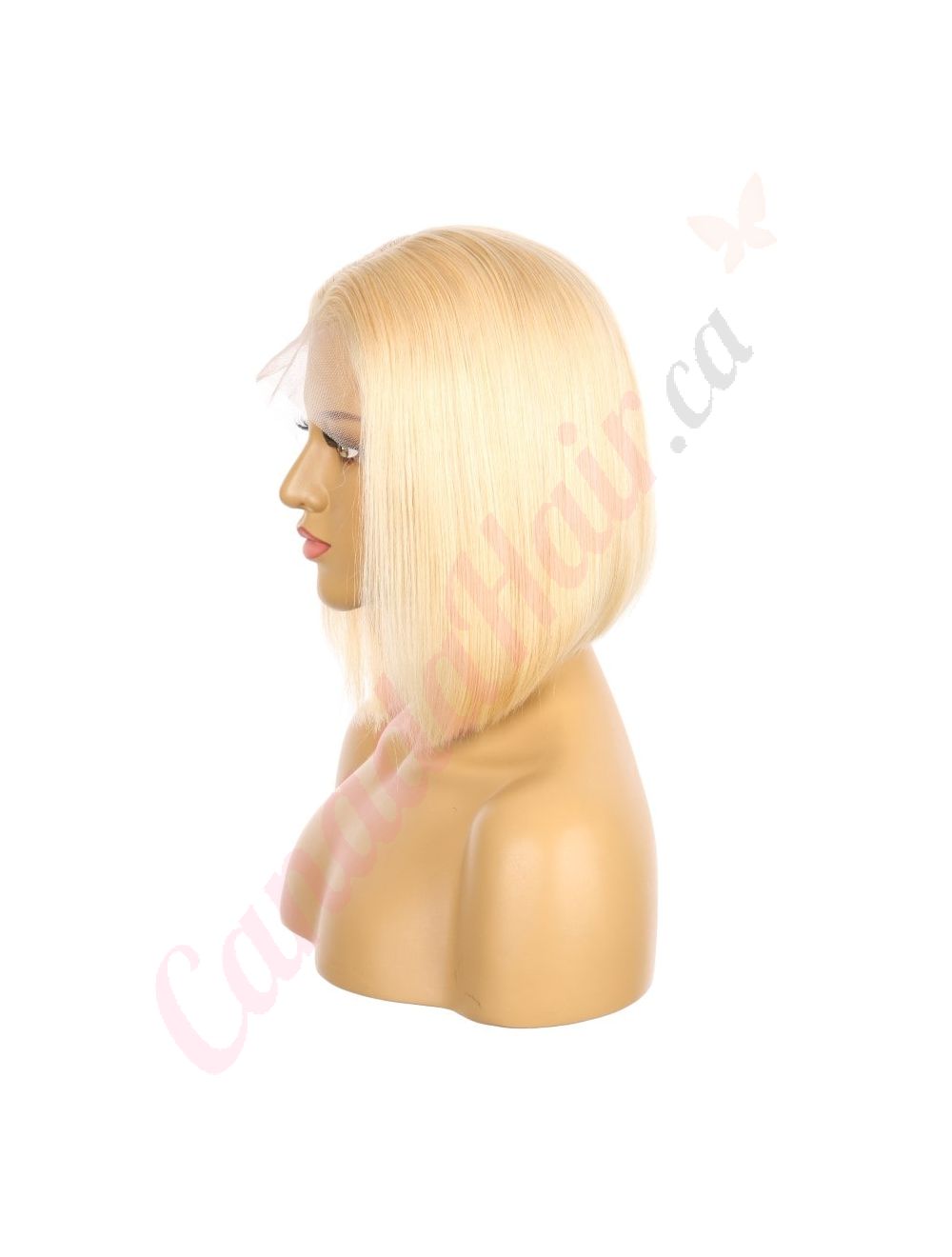 10 613 Golden Blonde Remy Human Hair Short Wig 10inch