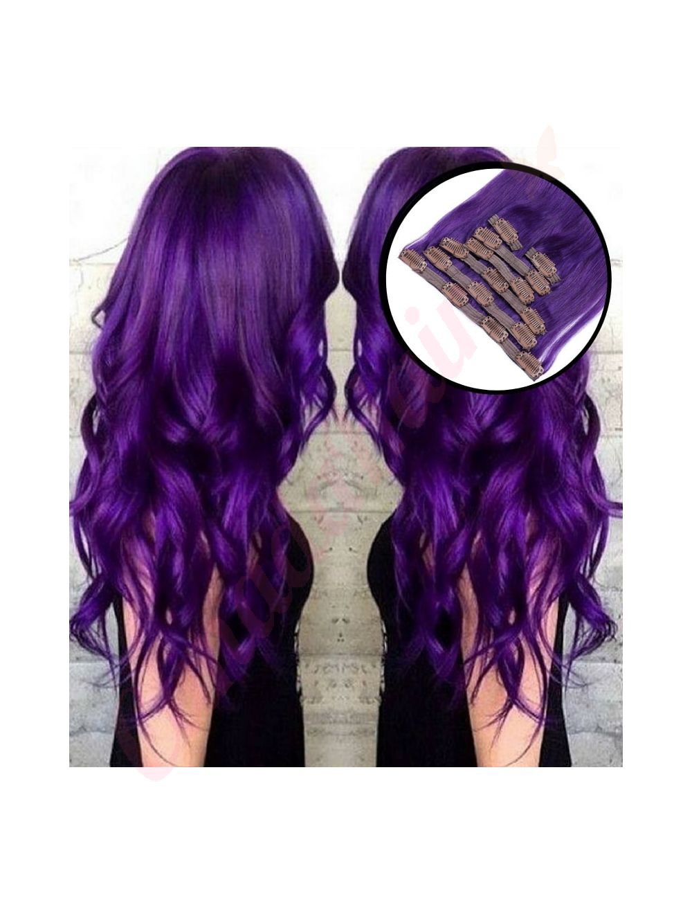 Purple hair extensions store